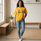 Barbados Flag Themed Graphic Striped V-Neck Unisex Soccer Jersey
