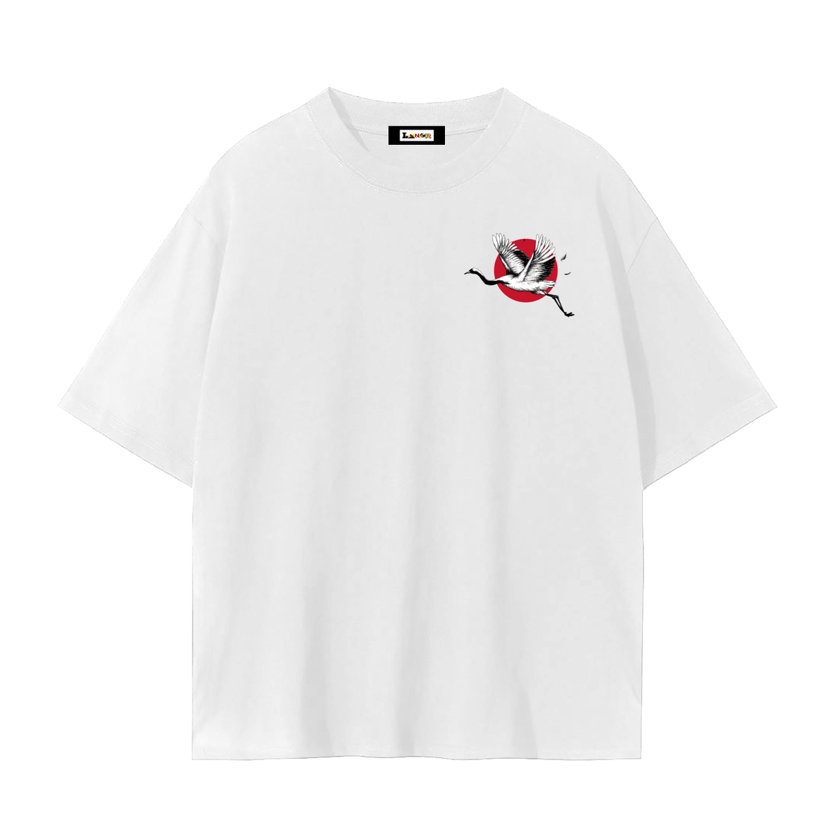 Red-Crowned Craned Graphic Unisex Seamless Unisex T-Shirt
