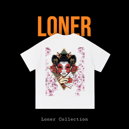 Geisha Geometric Graphic Essential Cotton Unisex T-Shirt