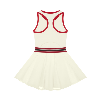 Trinidad and Tobago Flag Art Women's Color Block A-Line Sleeveless Dress