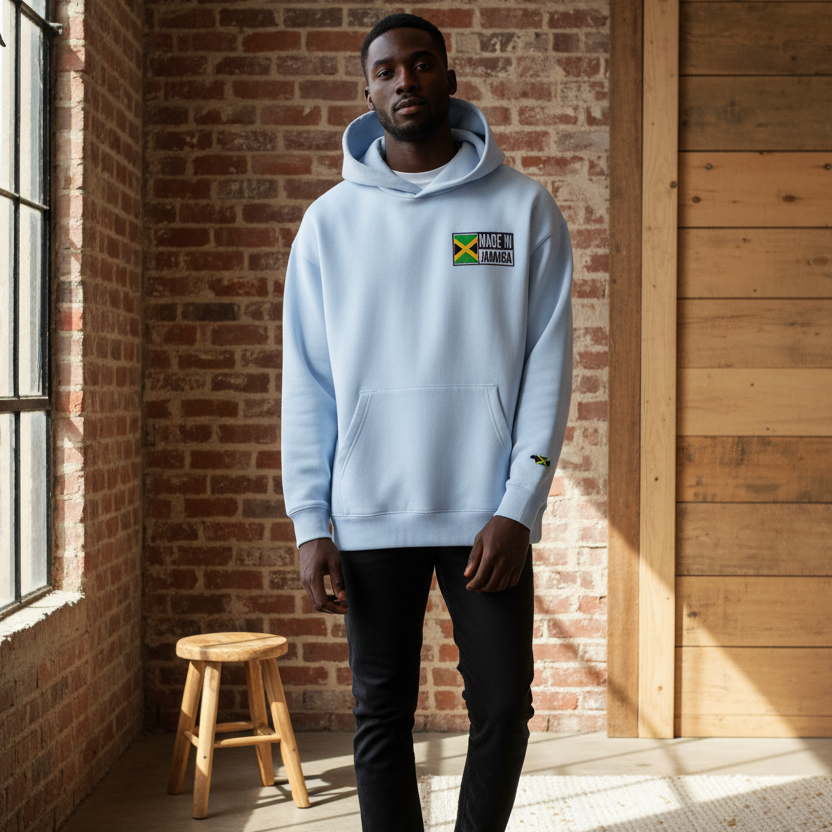 Jamaica Pride Art Graphic Essential Heavyweight Unisex Hoodie