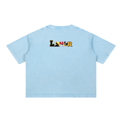Sad Soul Graphic Unisex Mineral Wash Boxy Cotton T-Shirt