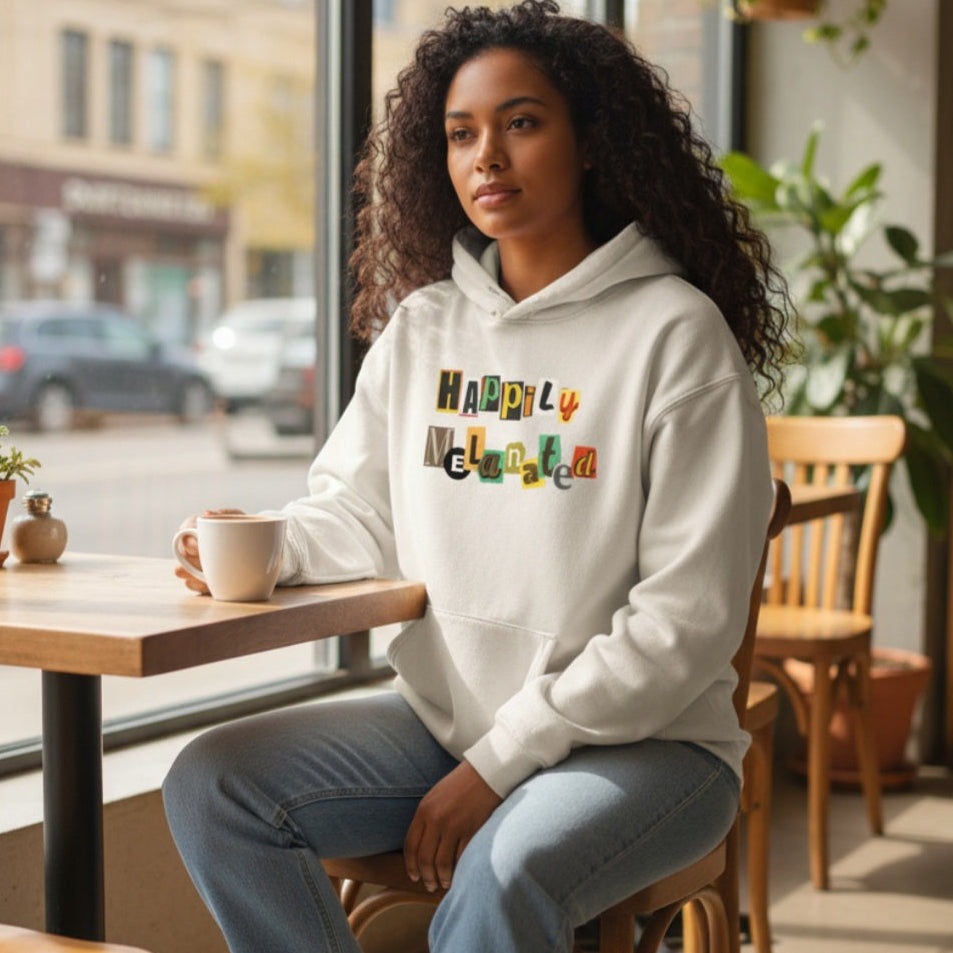Jazz Singer Art Hoodie, Snow Wash Fleece Oversize Unisex Hoodie