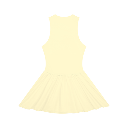 Women’s Ruched Sleeveless Full-Zip Summer  Dress
