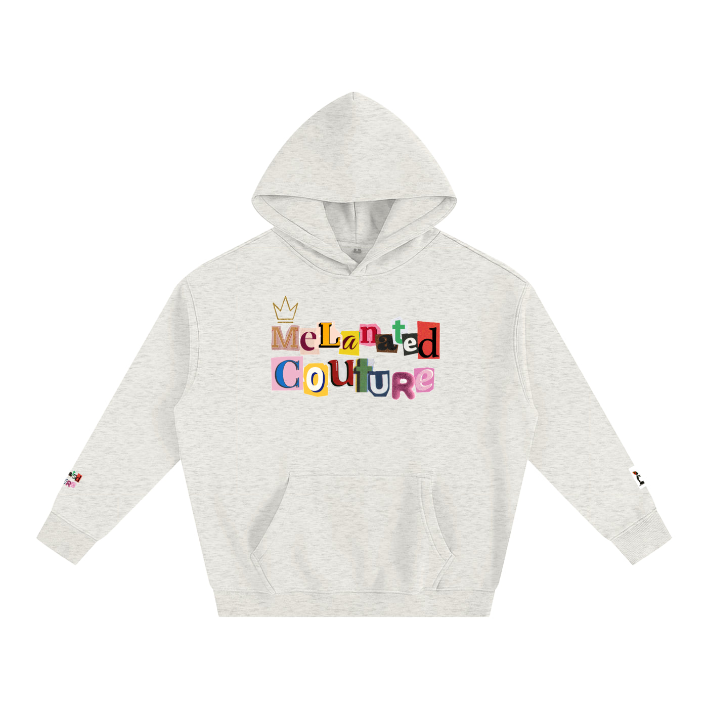 Crowned Black Woman Art Graphic Unisex Oversize Fleeced Hoodie
