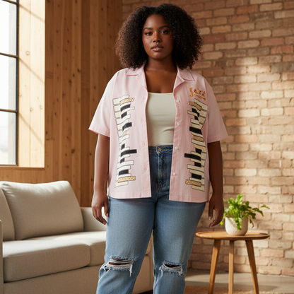 Piano Art Print Unisex Boxy Short Sleeve Shirt