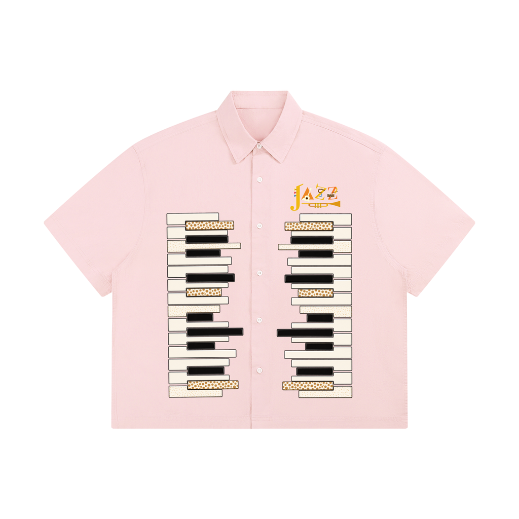 Piano Art Print Unisex Boxy Short Sleeve Shirt