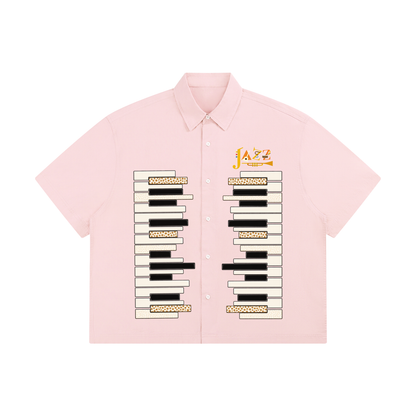 Piano Art Print Unisex Boxy Short Sleeve Shirt