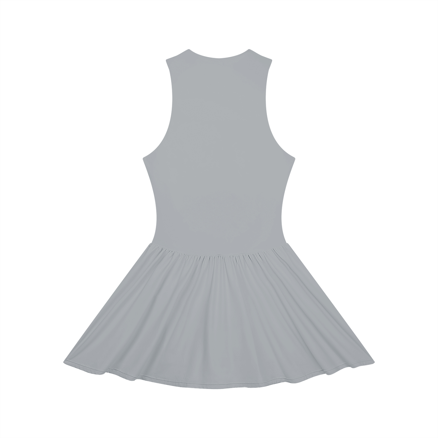 Women’s Ruched Sleeveless Full-Zip Summer  Dress