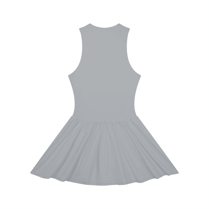 Women’s Ruched Sleeveless Full-Zip Summer  Dress