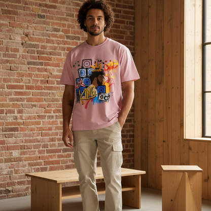 Graffiti Black King Graphic Essential Cotton T-Shirt