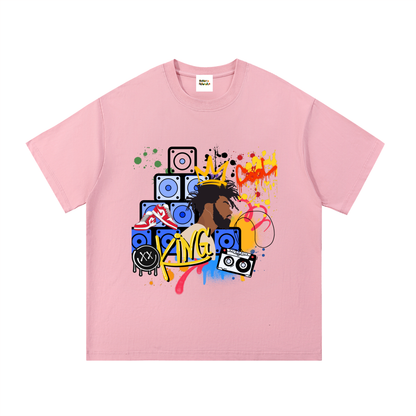 Graffiti Black King Graphic Essential Cotton T-Shirt