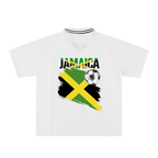 Jamaican Pride Themed Graphic V-Neck Unisex Soccer Jersey