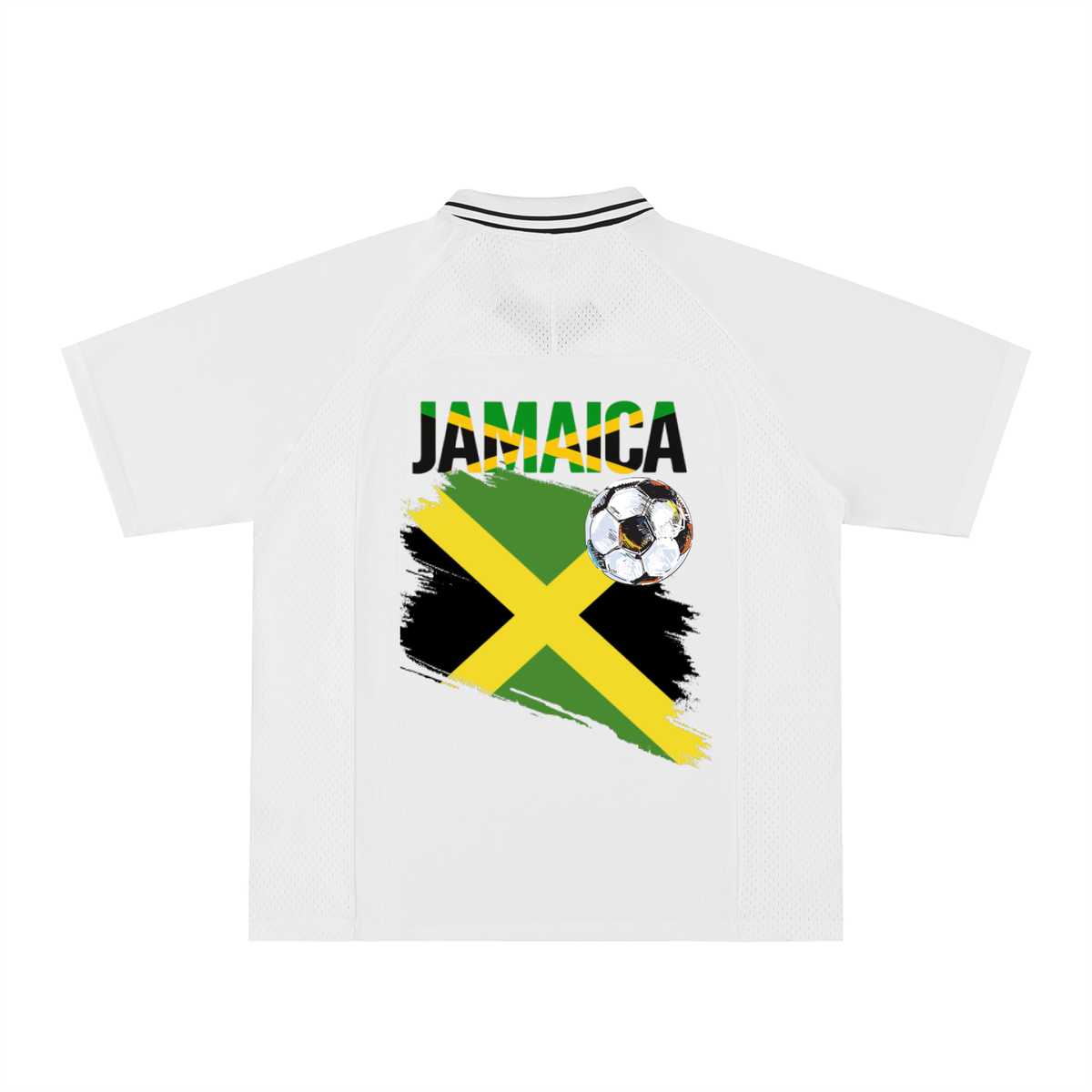 Jamaican Pride Themed Graphic V-Neck Unisex Soccer Jersey