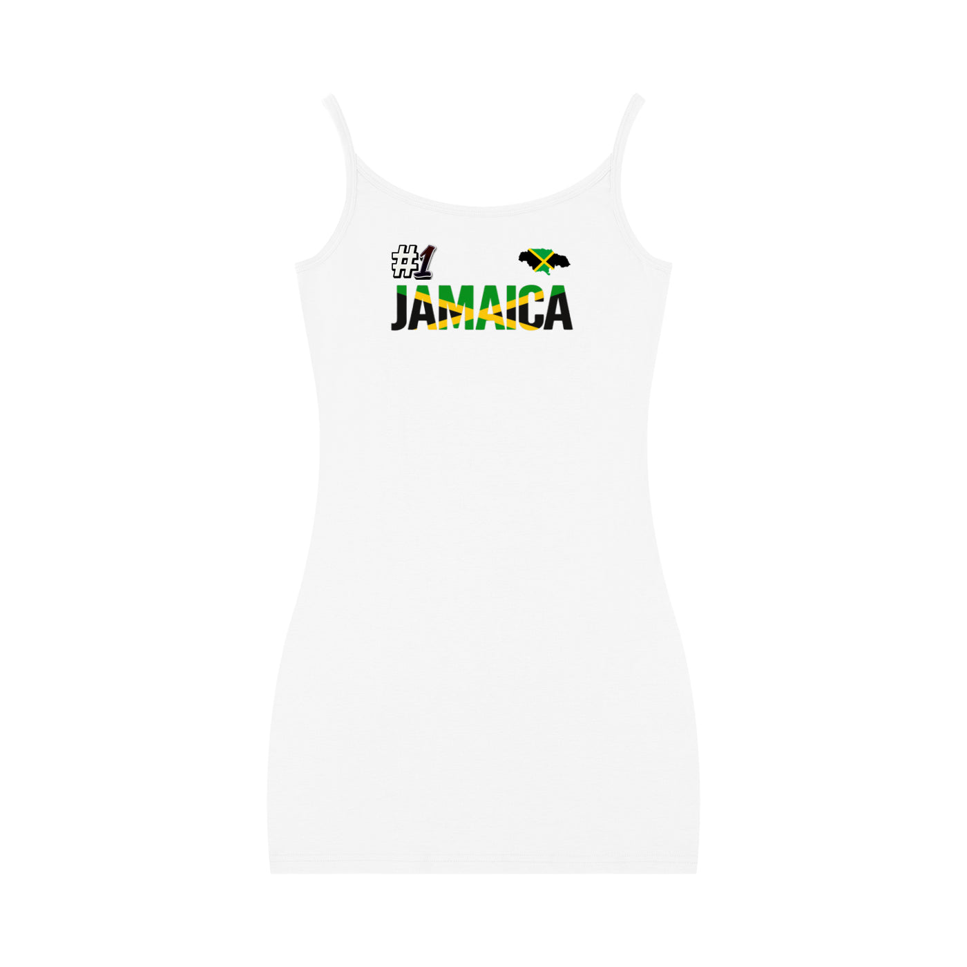 Jamaica Flag Themed Women's Solid Tight Sleeveless Dress