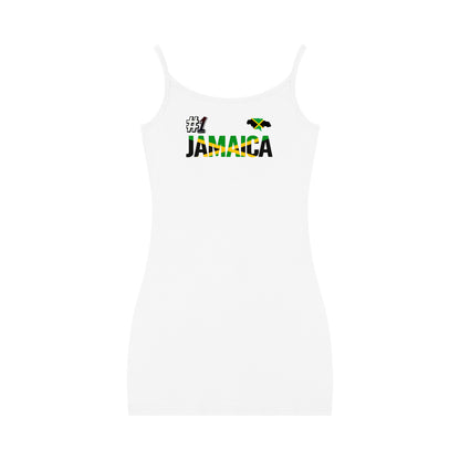 Jamaica Flag Themed Women's Solid Tight Sleeveless Dress