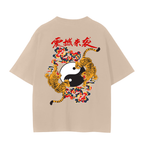 Ying and Yang Graphic Tiger Unisex Seamless Unisex T-Shirt