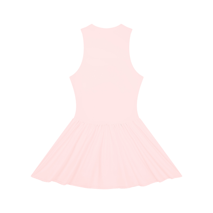 Women’s Ruched Sleeveless Full-Zip Summer  Dress