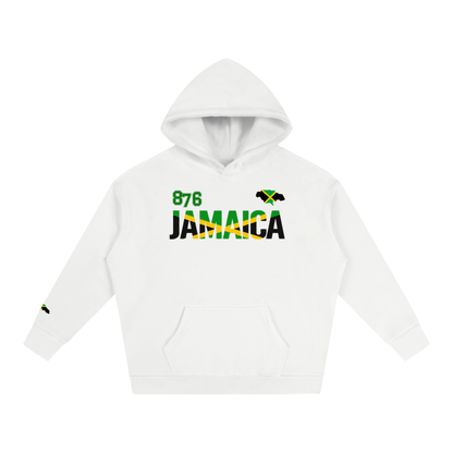 Jamaican Pride and Flag Themed Graphic Fleeced Unisex Hoodie