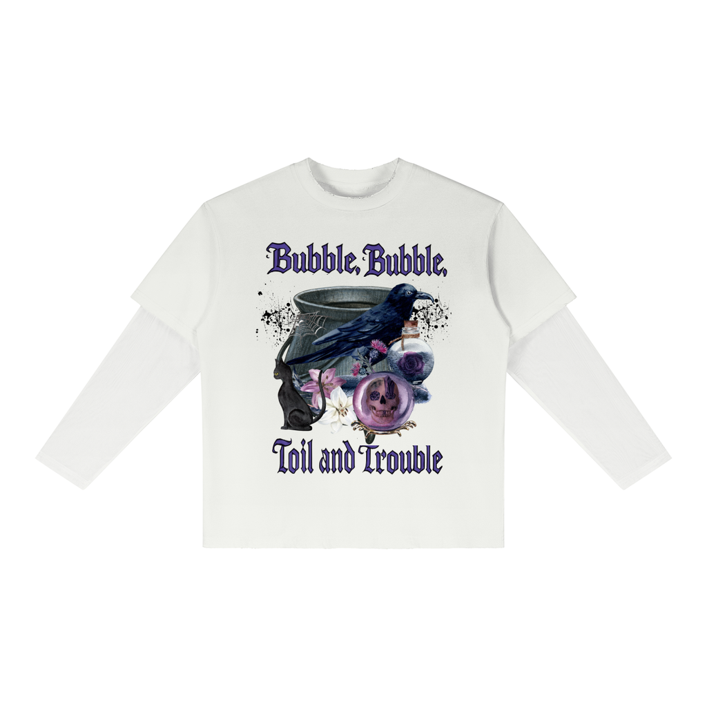 Gothic Raven Art Graphic Unisex Sunfade Layer T-Shirt