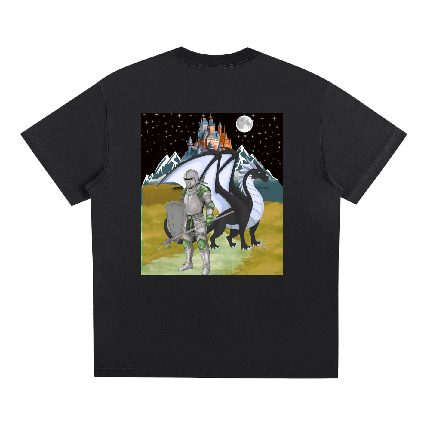Medieval Themed Tee, Knights and Dragon Fans, Unisex Graphic T-shirt