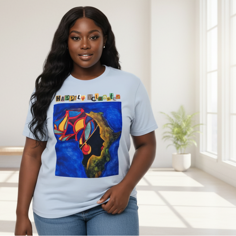 African Continental Graphic Unisex Essential Cotton T-Shirt