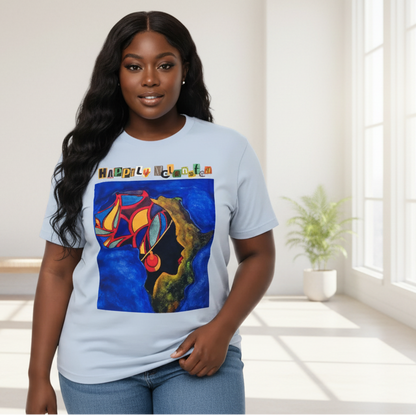 African Continental Graphic Unisex Essential Cotton T-Shirt