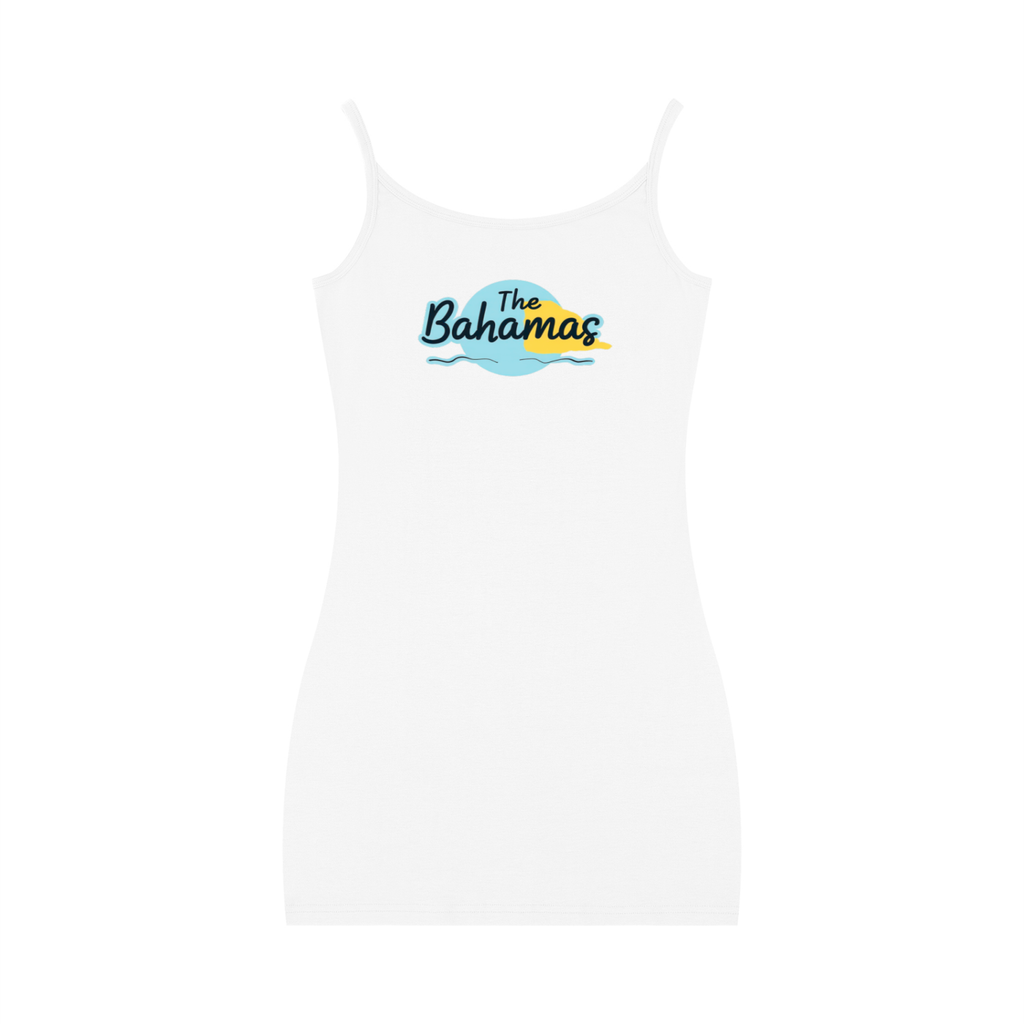 Bahamas Flag Art Women's Solid Tight Sleeveless Dress