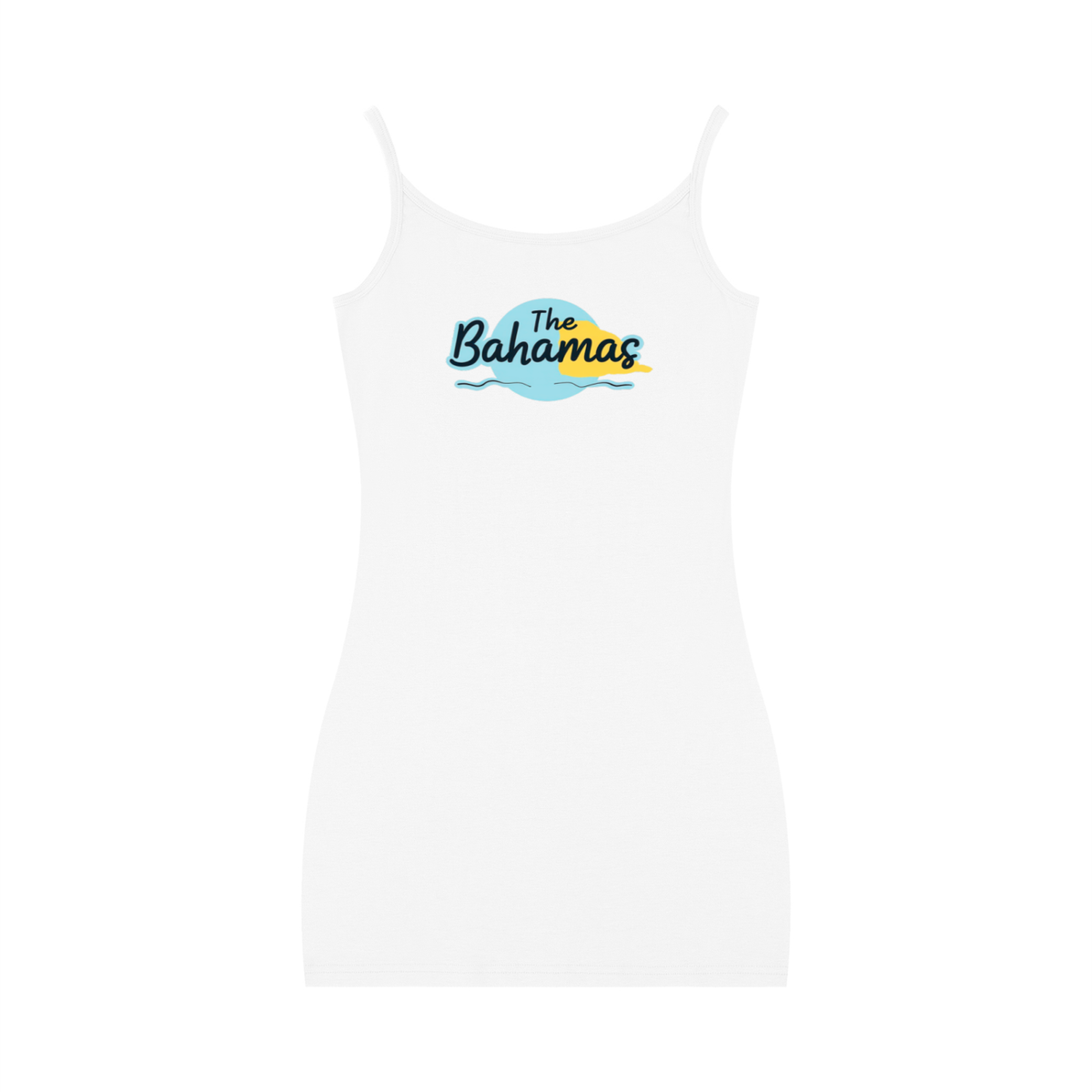 Bahamas Flag Art Women's Solid Tight Sleeveless Dress