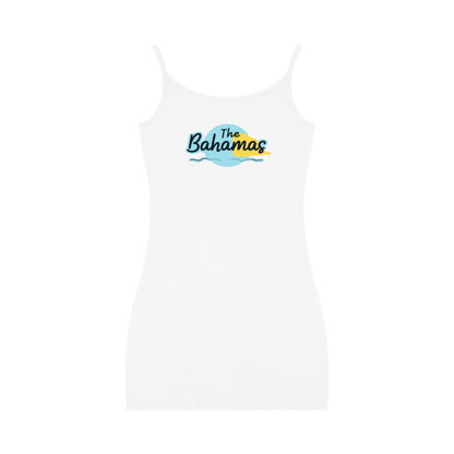 Bahamas Flag Art Women's Solid Tight Sleeveless Dress