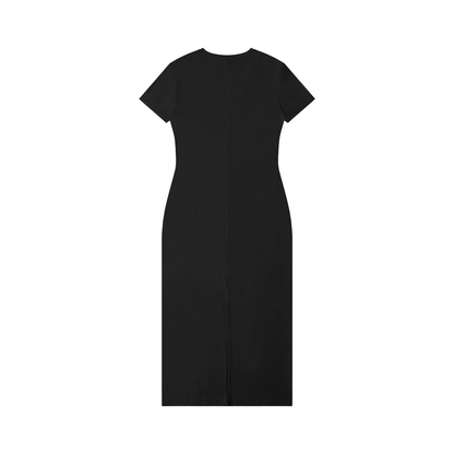 Women's V-Neck Short Sleeve Long Maxi Dress