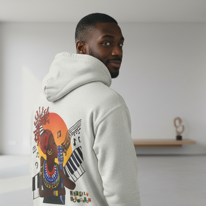 Jazz Singer Hoodie, Unisex Oversize Fleeced Hoodie