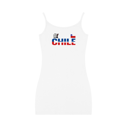 Chile Flag Art Women's Solid Tight Sleeveless Dress