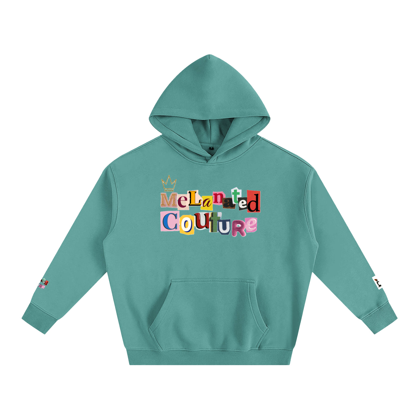 Crowned Black Woman Art Graphic Unisex Oversize Fleeced Hoodie