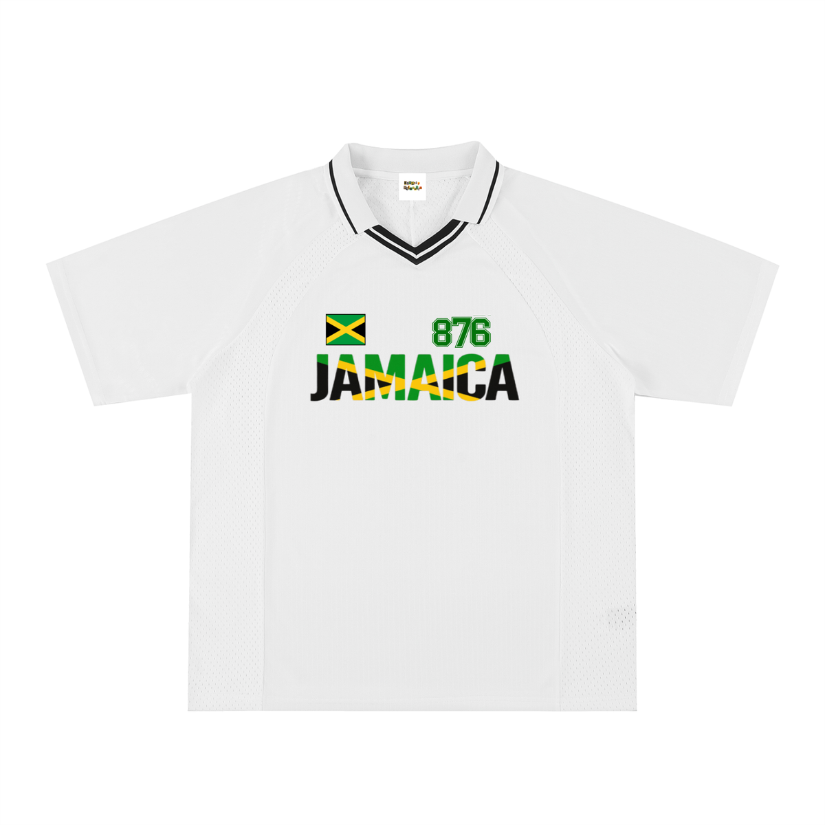 Jamaican Pride Themed Graphic V-Neck Unisex Soccer Jersey