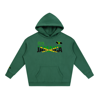 Jamaican Pride and Flag Themed Graphic Fleeced Unisex Hoodie