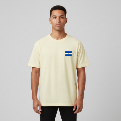El Salvador Flag Themed Unisex Oversized T-Shirt