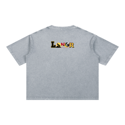 Sad Soul Graphic Unisex Mineral Wash Boxy Cotton T-Shirt