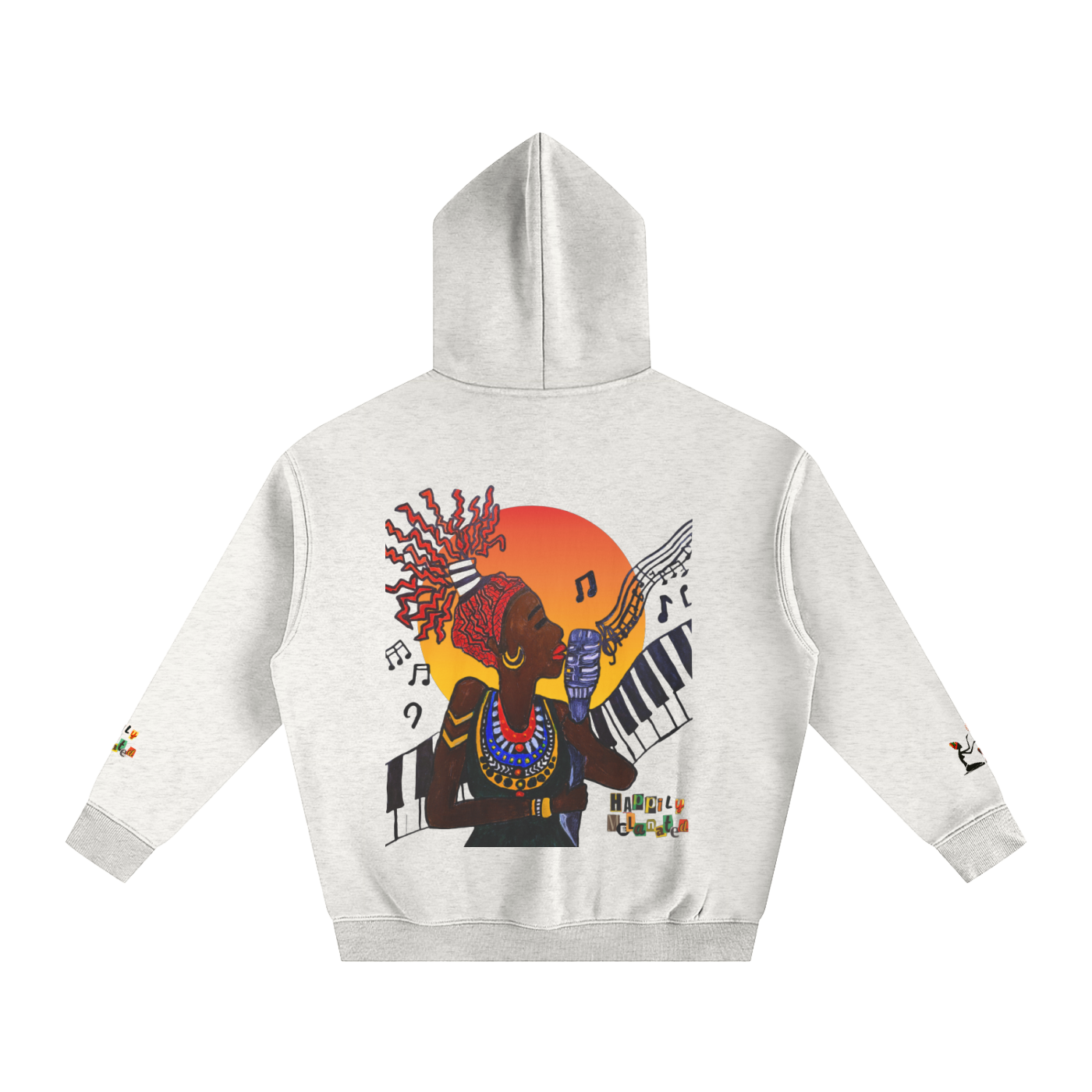 Jazz Singer Hoodie, Unisex Oversize Fleeced Hoodie