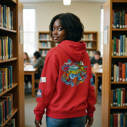 Vacation Mode Graphic Hoodie, Travel Enthusiast Unisex Hoodie,
