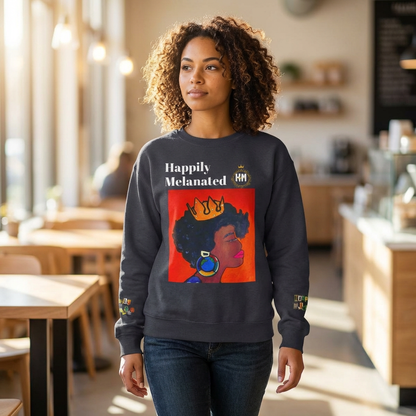 Afrocentric Graphic Sweatshirt - Black Art Unisex Lightweight Crewneck