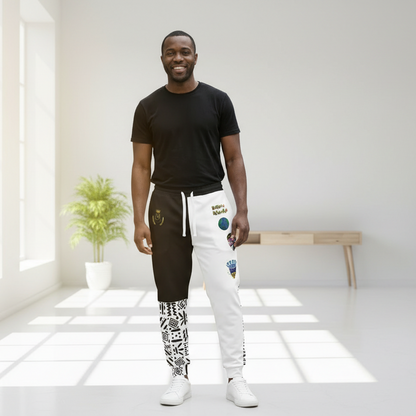 Handcrafted Afro Music Cartoon Art Unisex Joggers