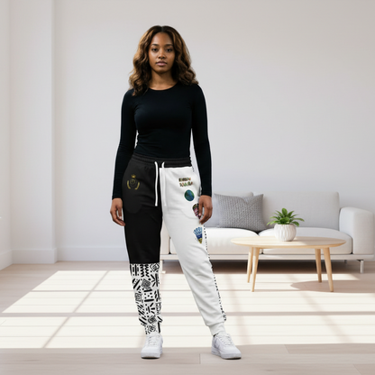 Handcrafted Afro Music Cartoon Art Unisex Joggers