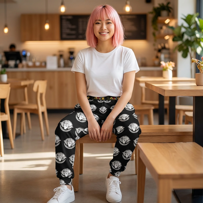 Funky Graphic Athletic Joggers, Unique Sweatpants for Workout, Casual Wear