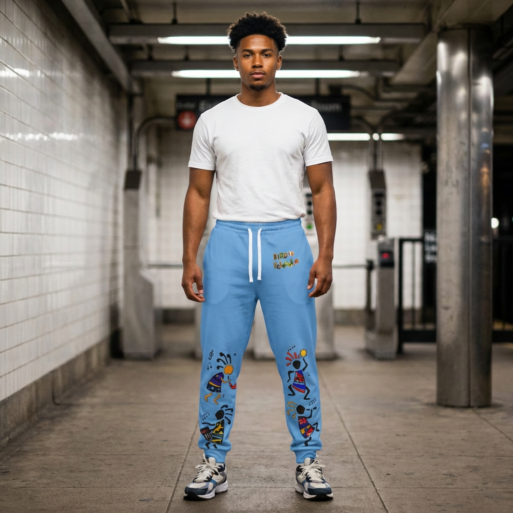 Kokopelli Dance Athletic Unisex Joggers — Colorful Southwestern Musician Print