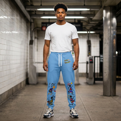 Kokopelli Dance Athletic Unisex Joggers — Colorful Southwestern Musician Print