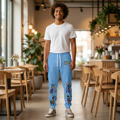 Kokopelli Dance Athletic Unisex Joggers — Colorful Southwestern Musician Print