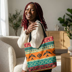 Southwestern Pattern Tote Bag - Native-Inspired Aztec Eagle Print Printify