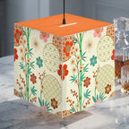 Japanese Floral Cube Lamp — Vintage Sakura Pattern Light Cube Printify