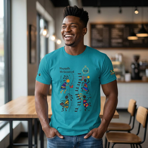 Afro Music, Piano Graphic Unisex Tee, Hand Drawn Music Shirt, Jazz Lover Gift, Musical Art Printify